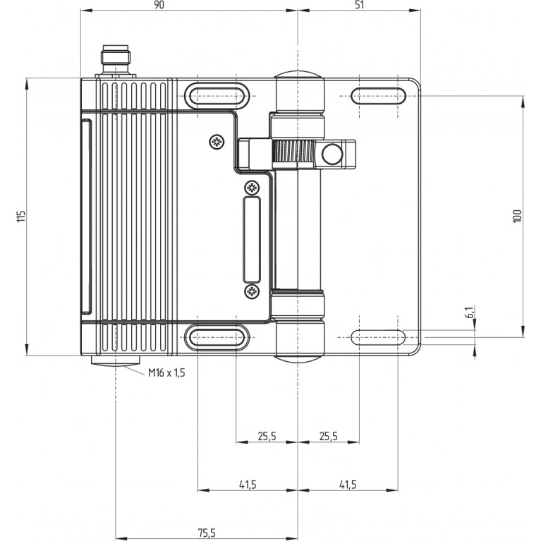Шарнирный выключатель HINGED SAFETY SWITCHES TVS410ST2-11/01AN
