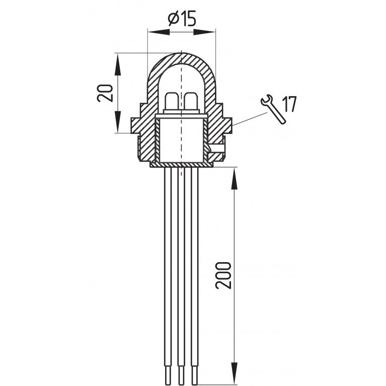 Аксессуар INDICATOR LAMP G24 -M20