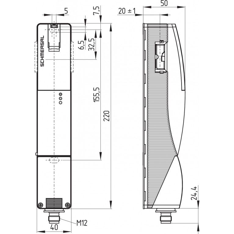 Электромагнитный блокиратор AZ 200ST-T-AS
