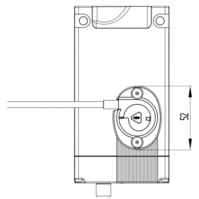 Электромагнитный блокиратор AZM400Z-ST-I2-1P2P-BOW-DU
