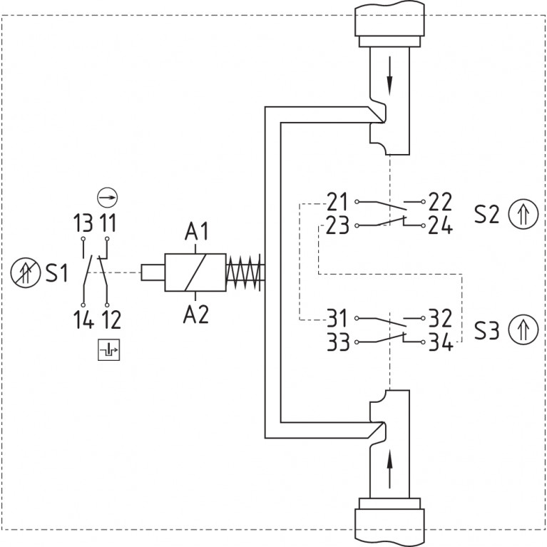 Электромагнитный блокиратор AZM 415-33ZPDKE 110VAC