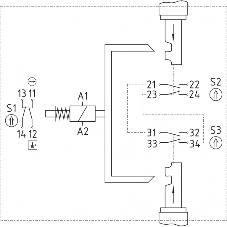 Электромагнитный блокиратор AZM 415-11/11ZPKA14H 24VA/C/DC