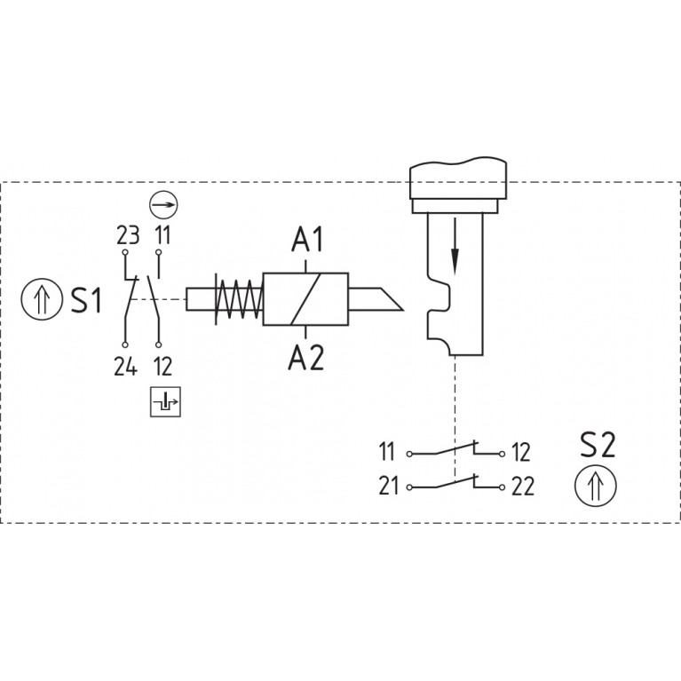 Электромагнитный блокиратор AZM 415-11/02ZPKA 24VAC/ DC