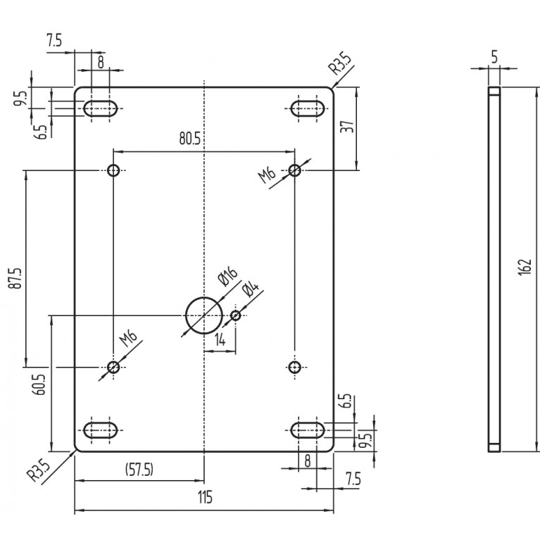Крепежный элемент MOUNTING PLATE MP AZ/AZM200-B30