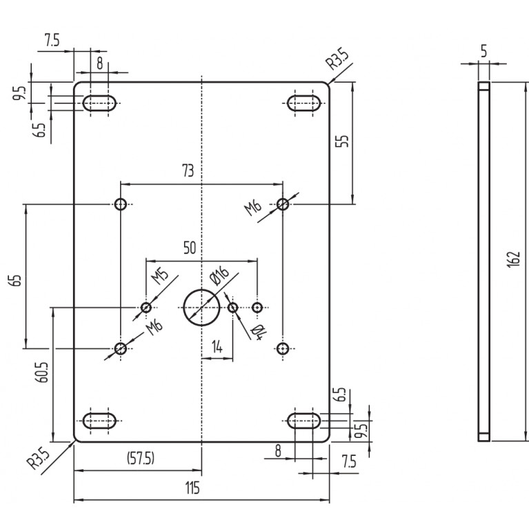Крепежный элемент MOUNTING PLATE MP AZ/AZM200-P1
