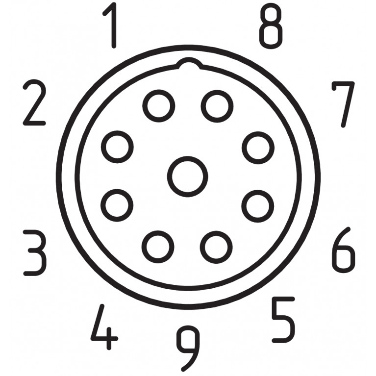 Кабель A-K8+1P-M23-S-G-10M-BK-1-X-X-4