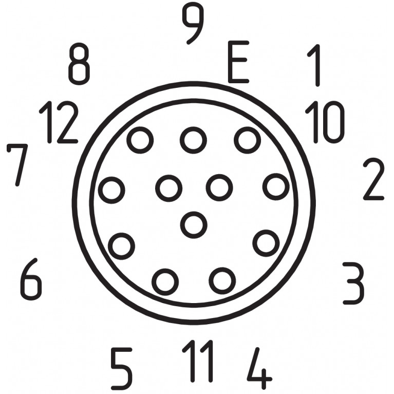 Кабель A-K12P-M23-S-G-10M-GY-1-X-X-1-2568/2965