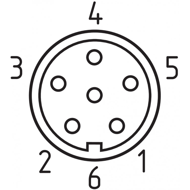 Кабель A-K6P-M8-R-G-5M-GY-1-X-A-4
