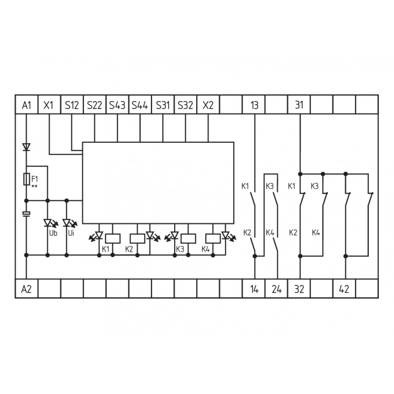 Реле безопасности SRB202CA 24VDC