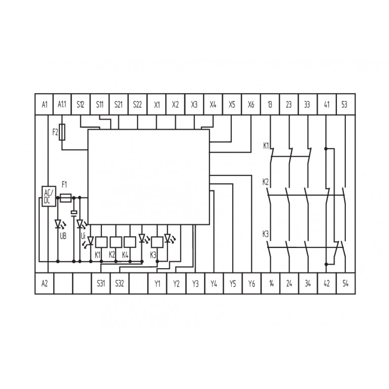 Реле безопасности SRB308IT-24VAC/DC