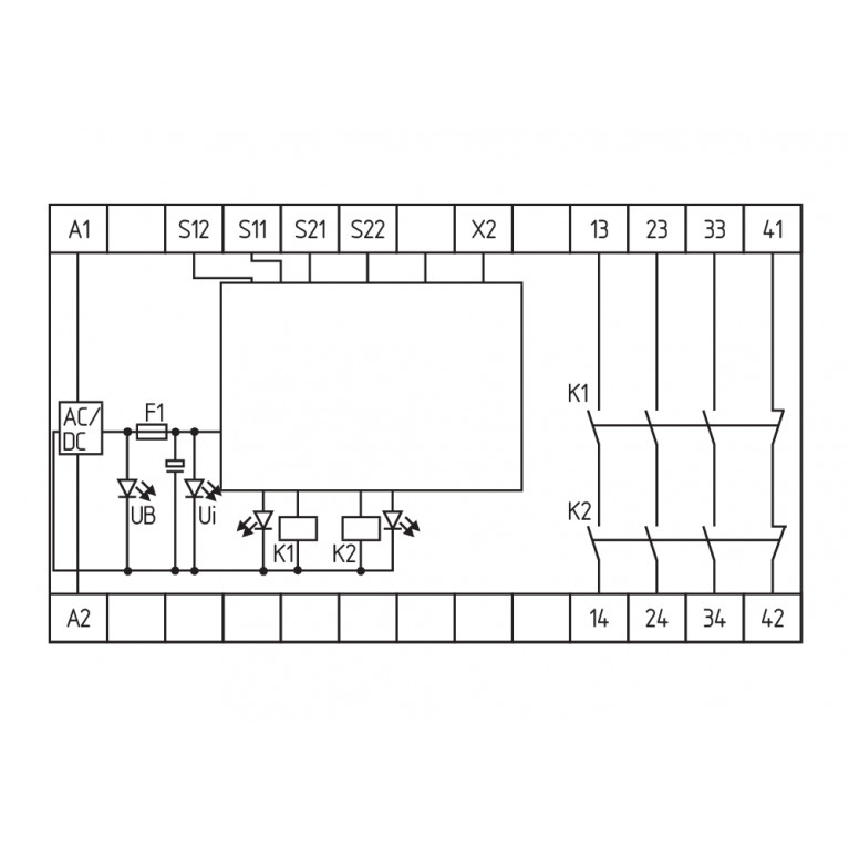 Реле безопасности SRB301ST-24V-(V.3)