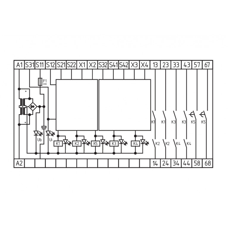 Реле безопасности SRB400NE 230V
