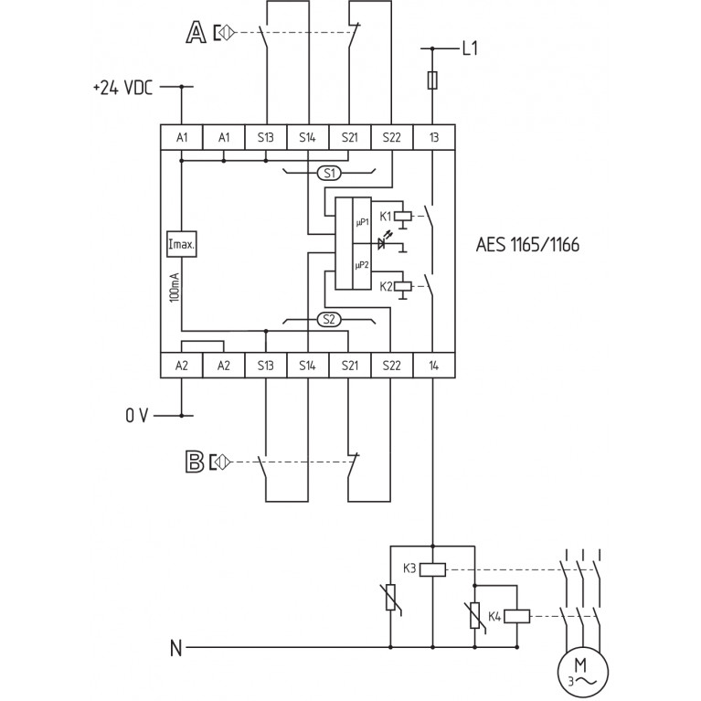 Реле безопасности AES 1165