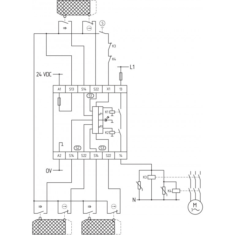 Реле безопасности AES 1185 24 VDC
