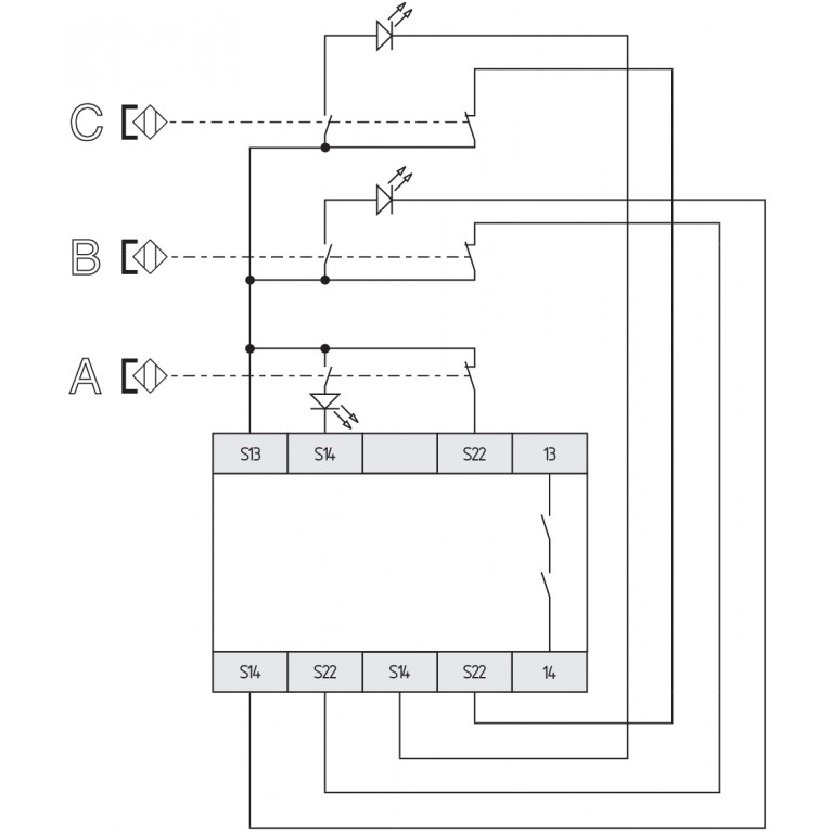 Реле безопасности AES 1185 24 VDC