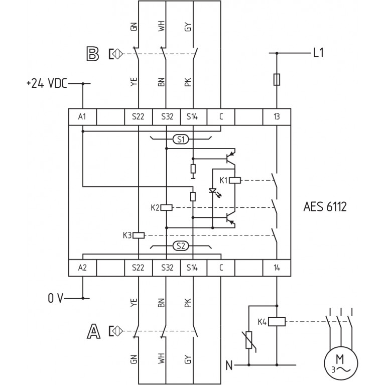 Реле безопасности AES 6112