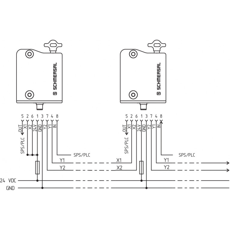 Электромагнитный блокиратор AZM300B-I2-ST-1P2P-T