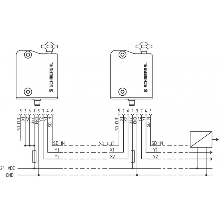 Электромагнитный блокиратор AZM300B-ST-SD2P