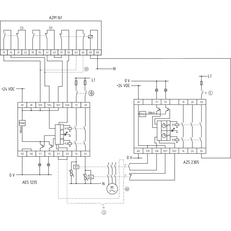 Реле безопасности AZS 2305.2 230 VAC