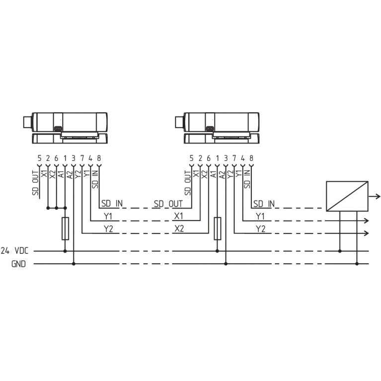 Электромагнитный блокиратор MZM 100 ST-SD2P-A