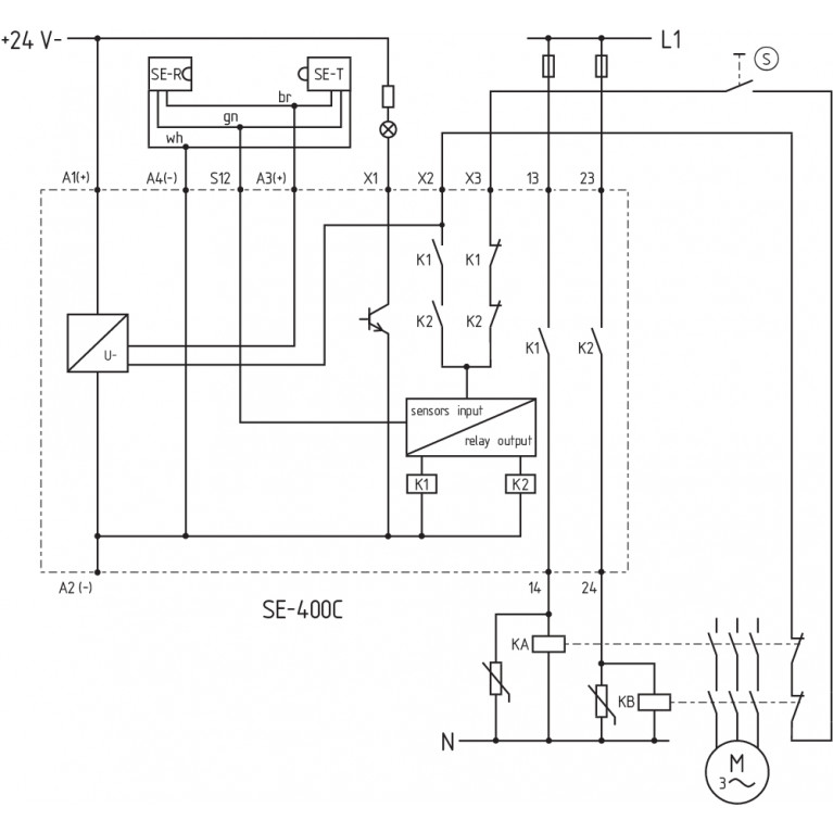 Реле безопасности SE-400 C EVALUATION UNIT