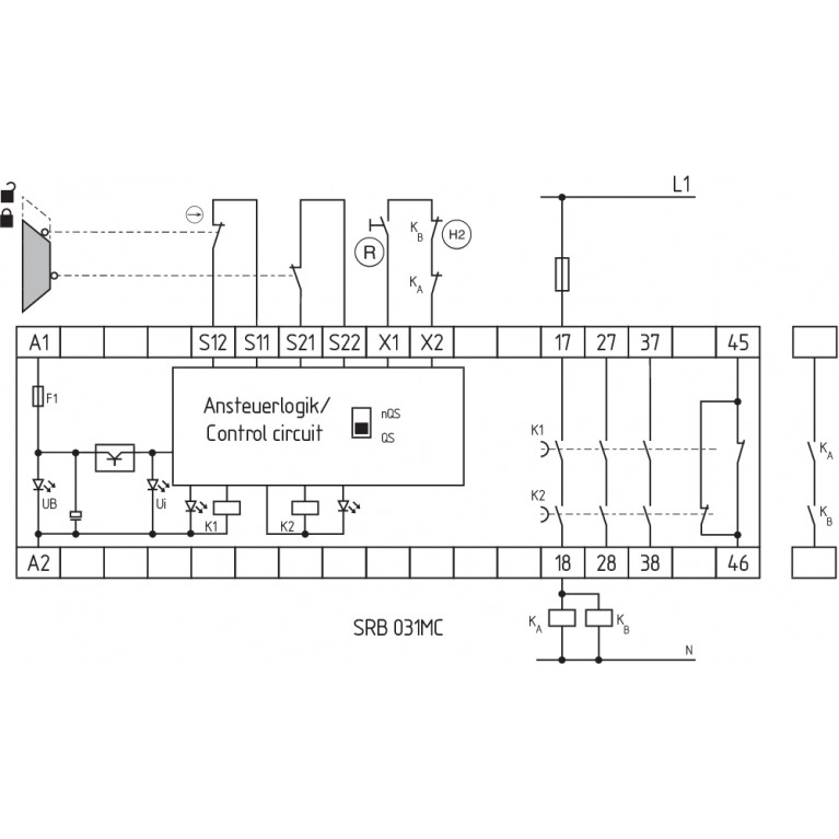 Реле безопасности SRB031MC-24V/1,1SEC