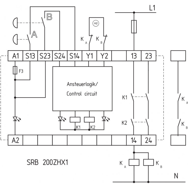 Реле безопасности SRB200ZHX1
