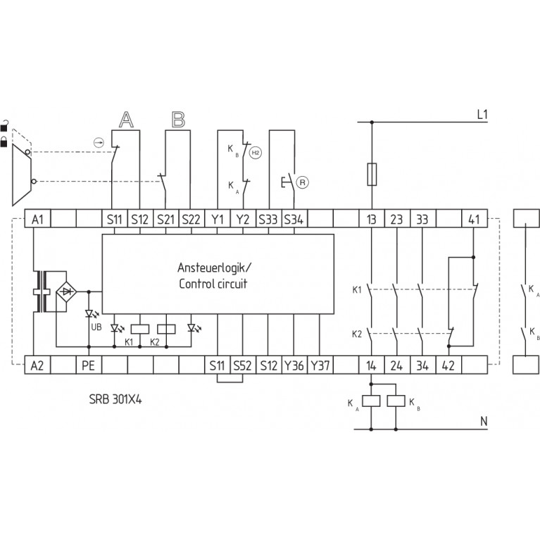 Реле безопасности SRB301X4-24V