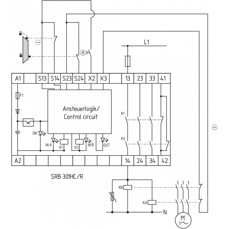 Реле безопасности SRB301HC/R-230V