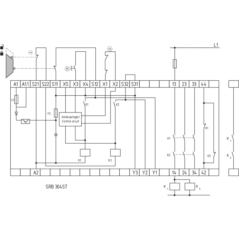 Реле безопасности SRB304ST
