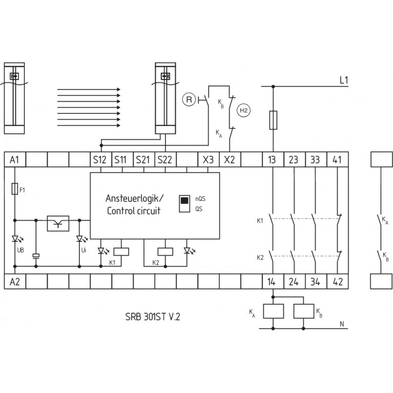 Реле безопасности SRB301ST-24V-(V.2)