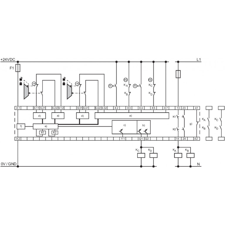 Реле безопасности SRB-E-402ST-CC