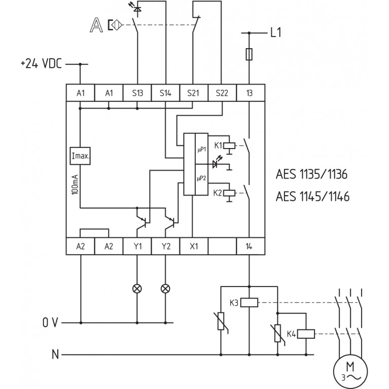 Реле безопасности AES 1136